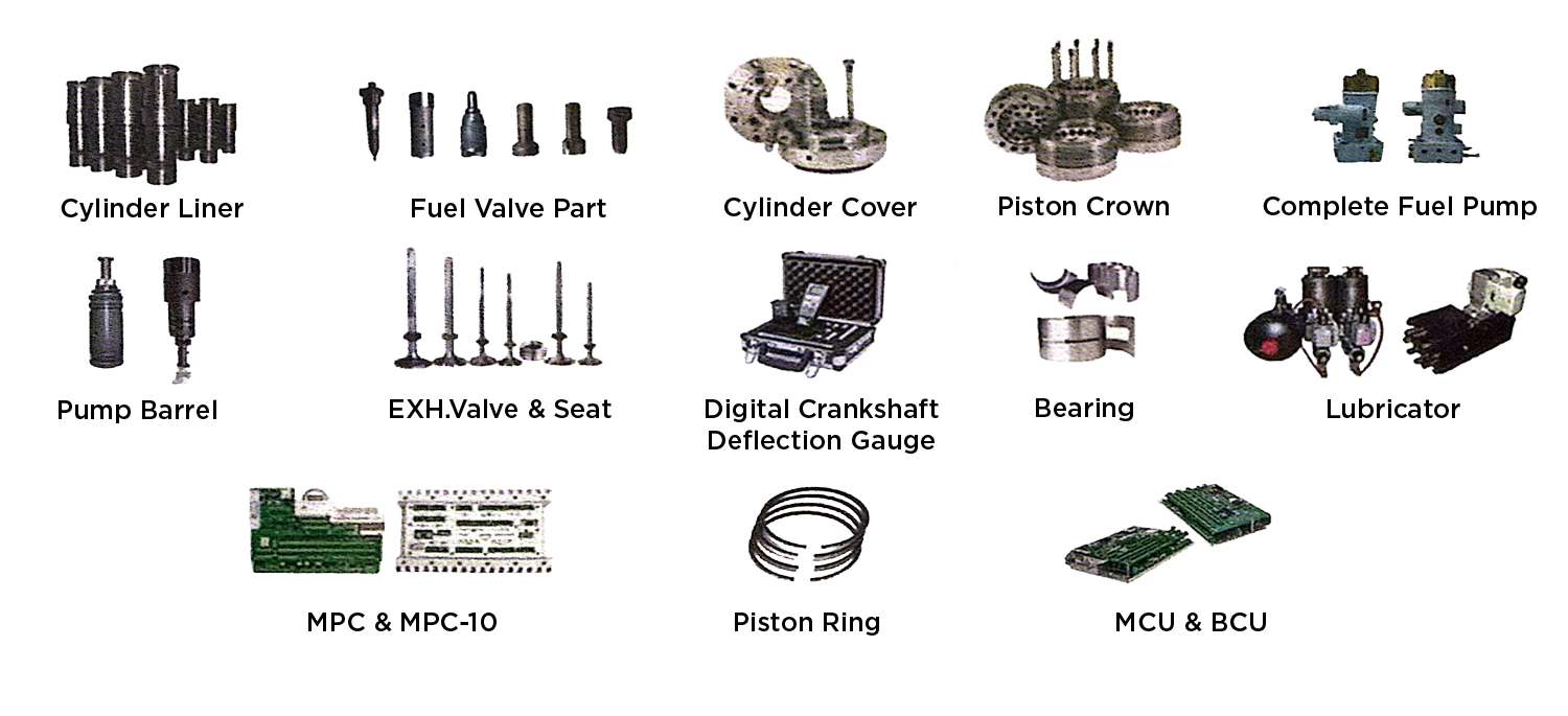 Dieselmech Group two-stroke spare parts for marine spare parts supply